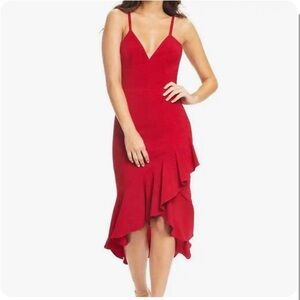 Dress the Population Wendy Dress in Red